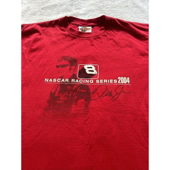 Vintage Winners Circle Dale Earnhardt Jr Nascar Racing Sise Large Red T-Shirt - Picture 2 of 8